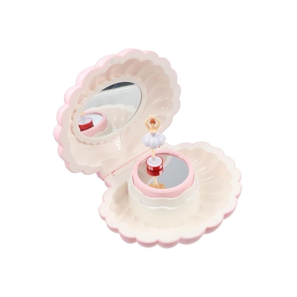 1150 Jewelry Box Shell Shape Easy Use Cute Shell Rotating Music Box